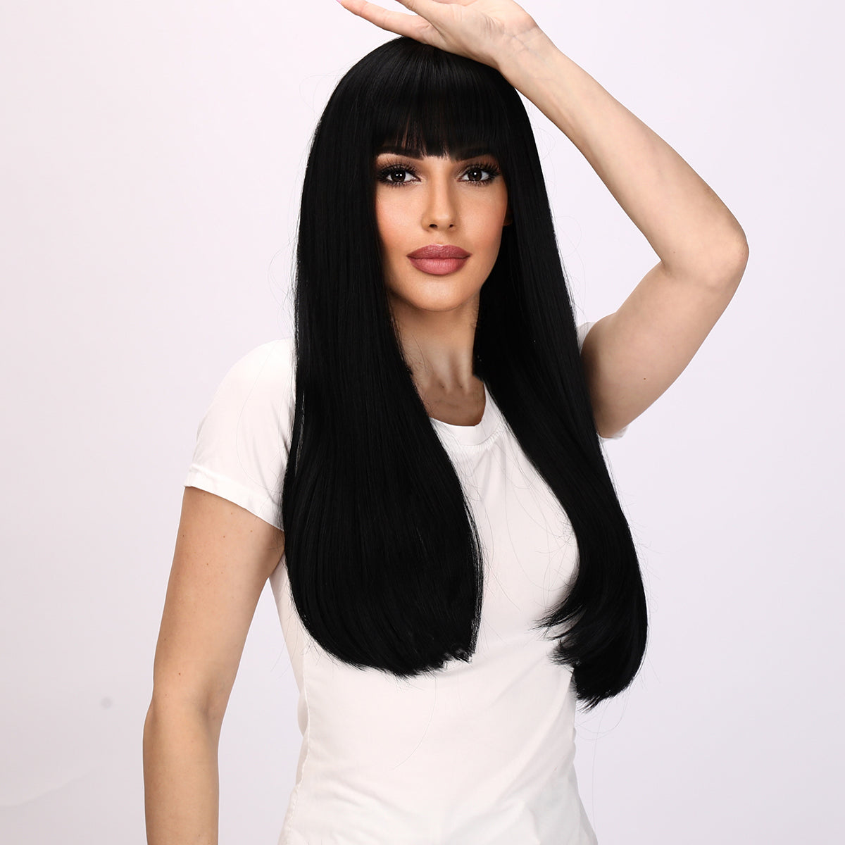Myla | Black Wig | Straight Hair Wig | 24 inch Wig | TM Pop