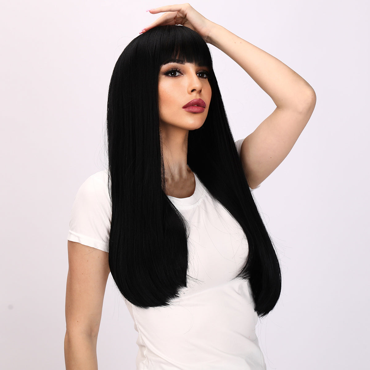 Myla | Black Wig | Straight Hair Wig | 24 inch Wig | TM Pop