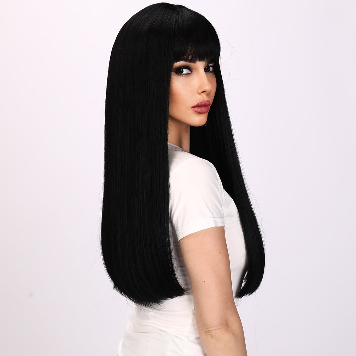 Myla | Black Wig | Straight Hair Wig | 24 inch Wig | TM Pop