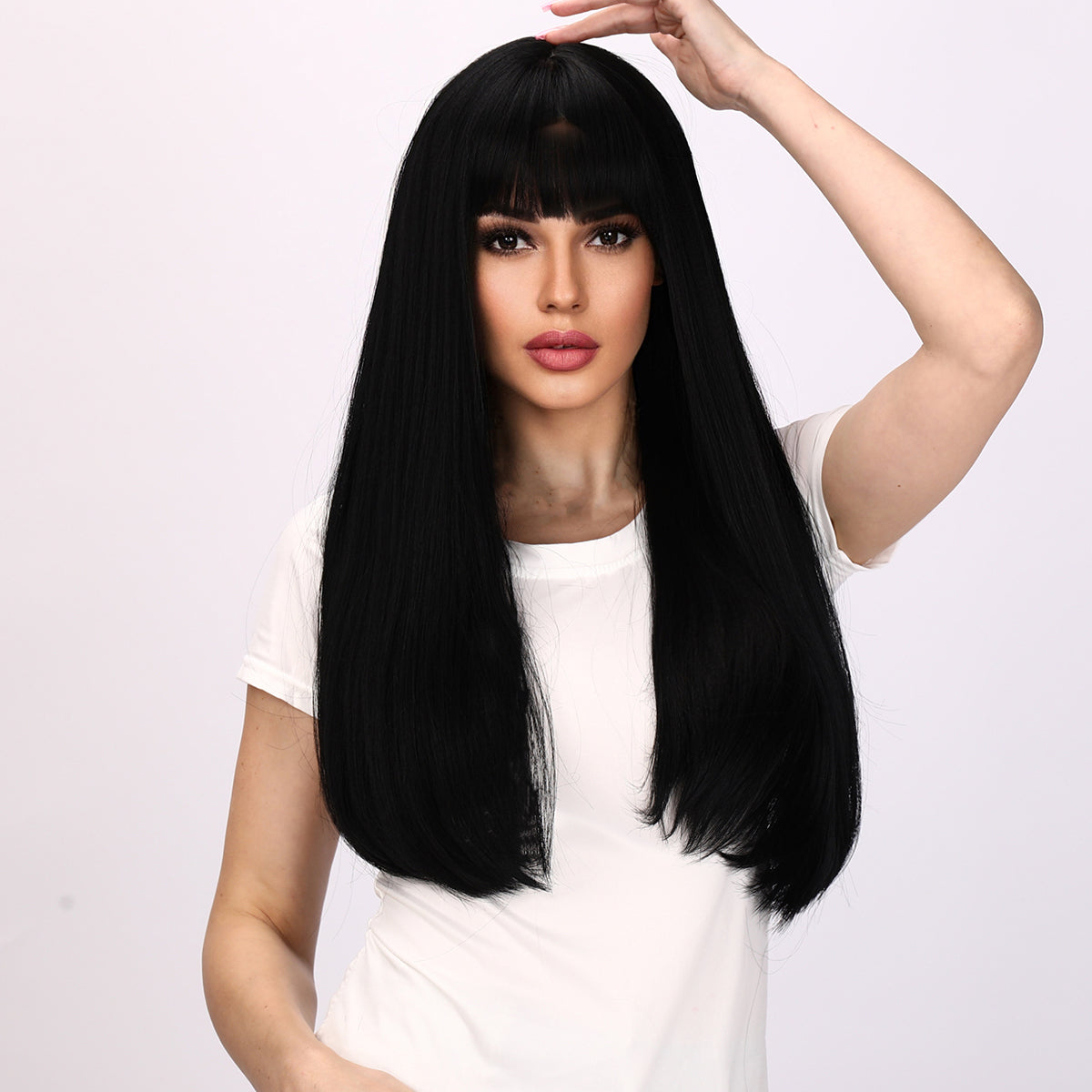 Myla | Black Wig | Straight Hair Wig | 24 inch Wig | TM Pop
