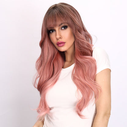 Aliyah | Pink and Ombre Wig | Deep Wave Wig | 26 inch Wig | TM Pop