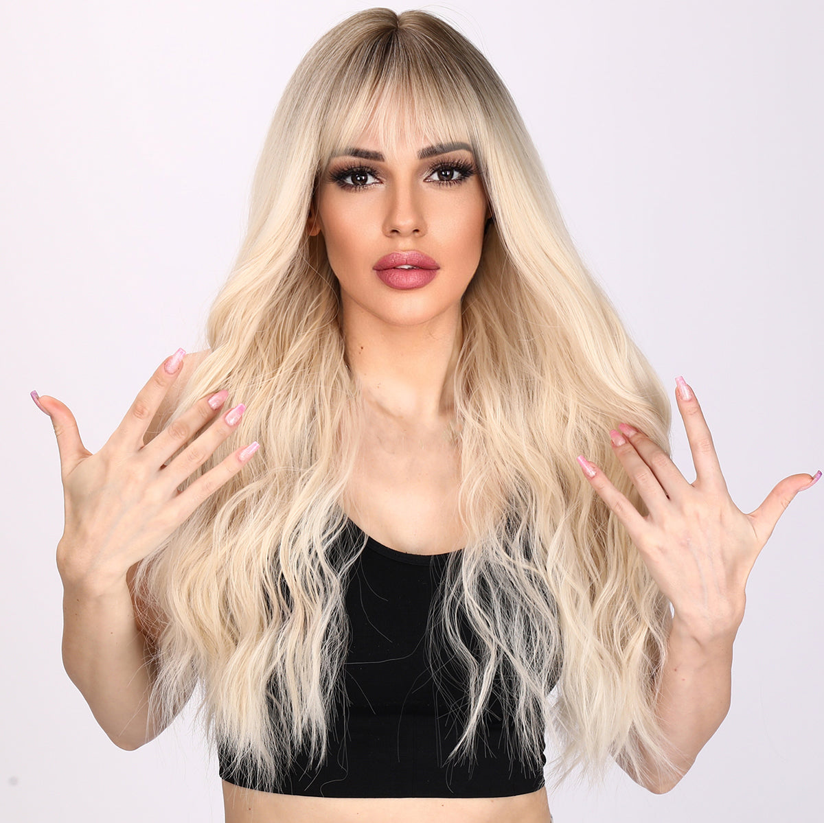 Blake | Blonde and Ombre Wig | Deep Wave Wig | 26 inch Wig | TM Pop