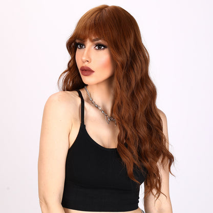 Amira | Orange Wig | Curly Wig | 26 inch Wig | TM Pop