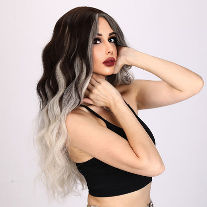 Gia | Dark Brown and Light Blonde Gradient Wig | Body Wave Wig | 30 inch Wig | TM Pop