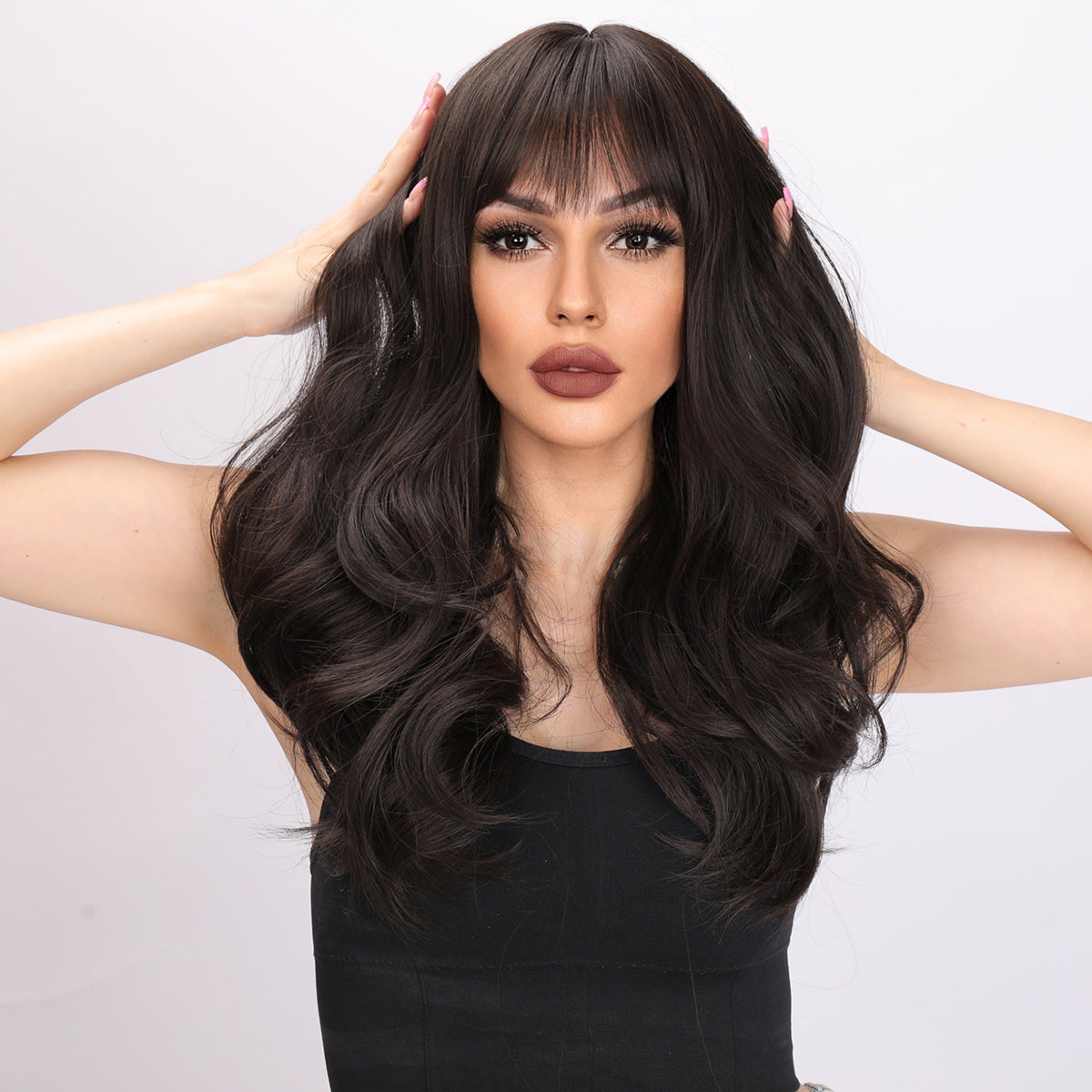 Lennon | Brown Wig | Deep Wave Wig | 24 inch Wig | TM Pop