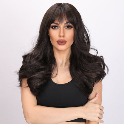 Lennon | Brown Wig | Deep Wave Wig | 24 inch Wig | TM Pop