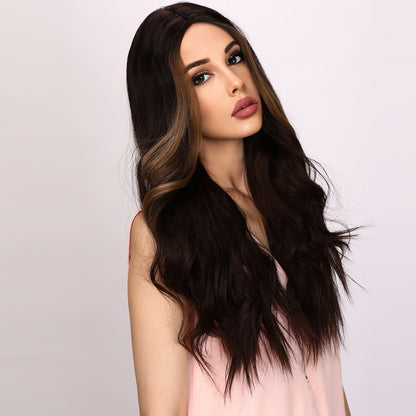 Kaylee | Golden Dragon Beard Brown Wig | Body Wave Wig | 28 Inch Wig | TM Pop