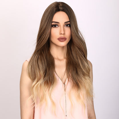 Finley | Brown and Ombre Wig | Loose Wave Wig | 28 inch Wig | TM Pop