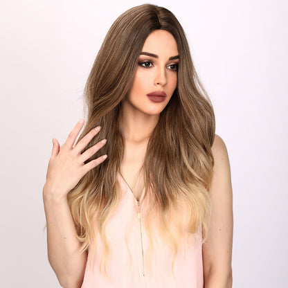 Finley | Brown and Ombre Wig | Loose Wave Wig | 28 inch Wig | TM Pop