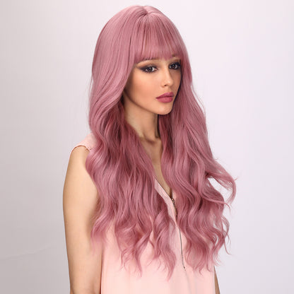 Alexandra | Pink Wig | Body Wave Wig | Curly Wig | 28 inch Wig | TM Pop