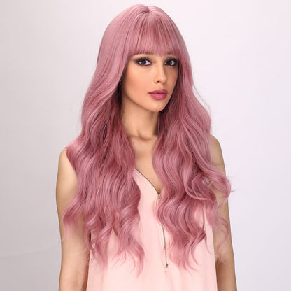 Alexandra | Pink Wig | Body Wave Wig | Curly Wig | 28 inch Wig | TM Pop