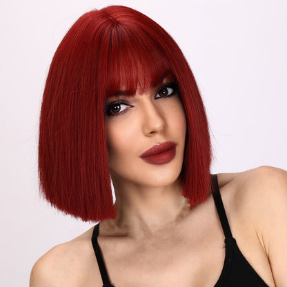 Fiona | Red Wig | Bob Wig | 12 inch Wig | TM Pop
