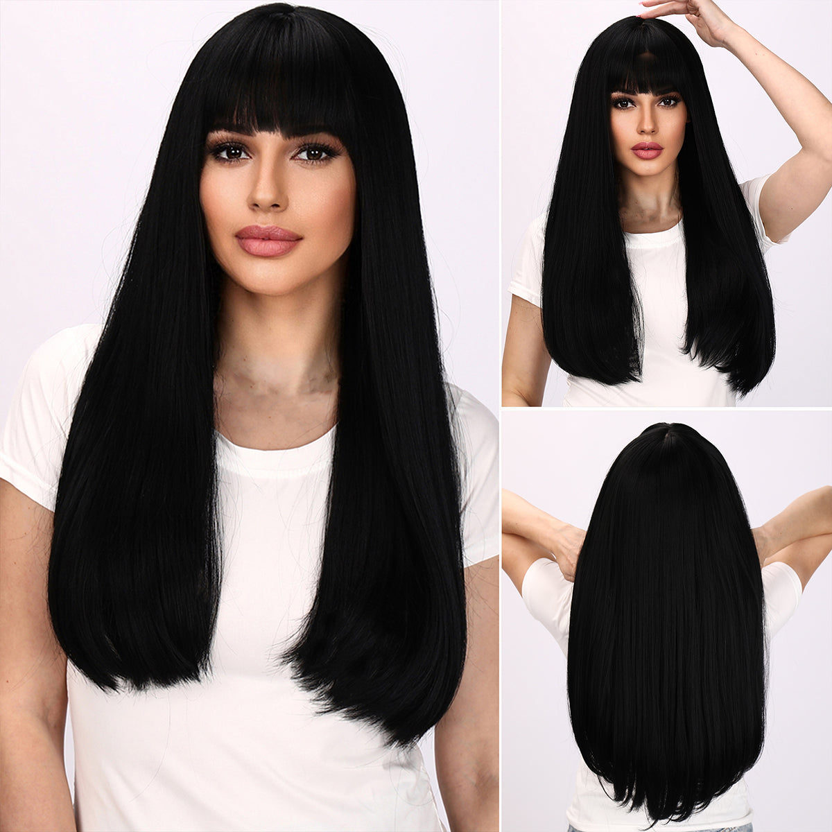 Myla | Black Wig | Straight Hair Wig | 24 inch Wig | TM Pop