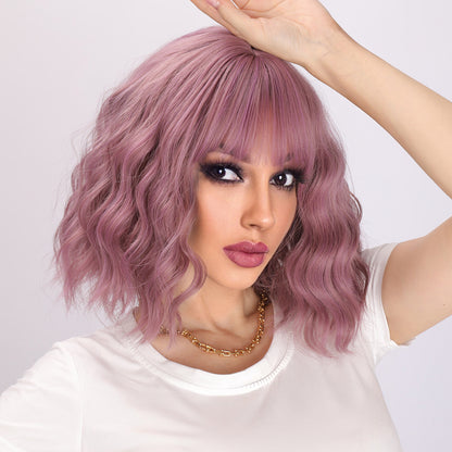 Valeria | Purple Wig | Straight Bob Wig | 14 inch Wig | TM Pop