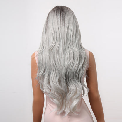 Serenity | Gray Gradient Wig | Body Wave Wig | 28 inch Wig | TM Pop