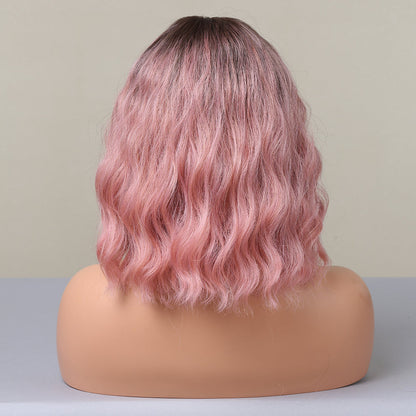 Pink Gradient | Curly Bob | 14inch | apn Prtheus