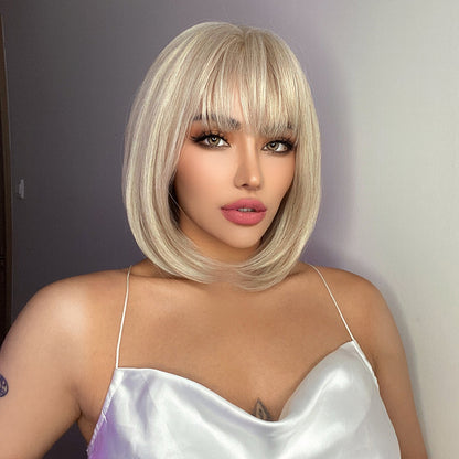 Bailey | Blonde Wig | Straight Bob Wig | 14 inch Wig | TM Pop