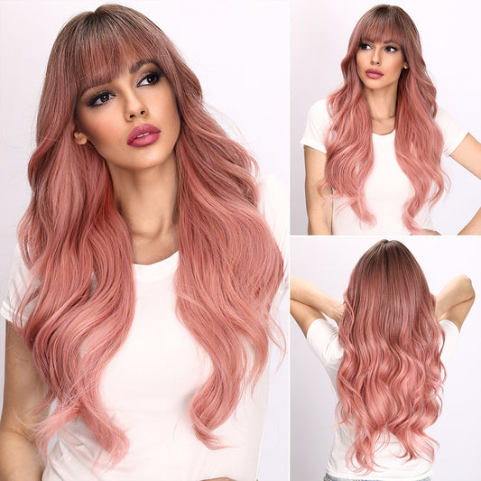 Aliyah | Pink and Ombre Wig | Deep Wave Wig | 26 inch Wig | TM Pop
