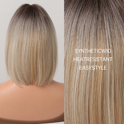 Wynter | Gray | Short Bob Wig | 14 Inch | SS176-1 | Apn Popinrow