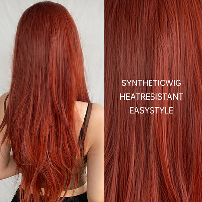 Cali | Brown Ombre Red | Long Straight Wigs | 28 Inch | WL1046-1 | Apn Popinrow