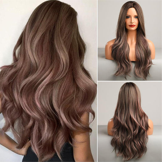 Pink grey MIX | Loose Wave | 24inch | apn Prtheus
