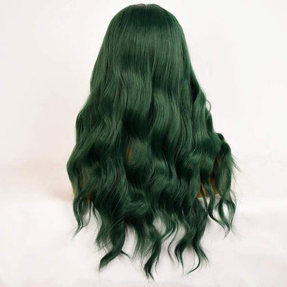 Color: emerald green wig Style: body wave wig Length: 28 inch wig