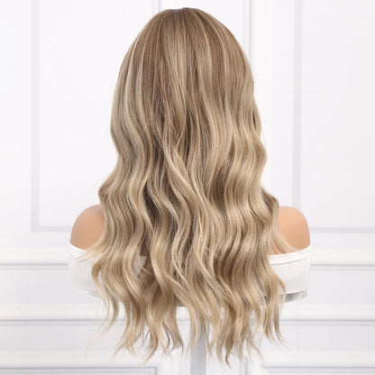 Morgan | White and Gold MIX Wig | Loose Wave Wig | 22 Inch Wig | TM Pop