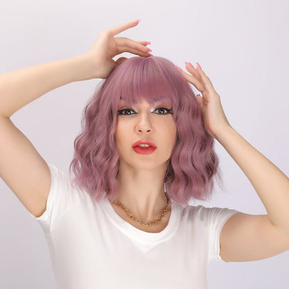 Valeria | Purple Wig | Straight Bob Wig | 14 inch Wig | SM033 | Apn Popinrow
