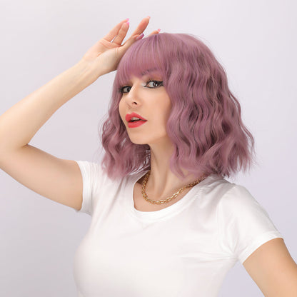 Valeria | Purple Wig | Straight Bob Wig | 14 inch Wig | SM033 | Apn Popinrow