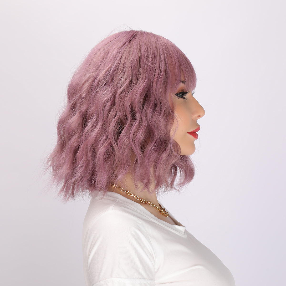 Valeria | Purple Wig | Straight Bob Wig | 14 inch Wig | SM033 | Apn Popinrow
