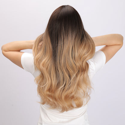 Vera | Ombre and Brown Wig | Deep Wave Wig | 26 inch wig | TM Pop