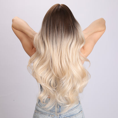 Khloe | Ombre Brown to Blonde Wig | Loose Wave Wig | 26 inch Wig | TM Pop