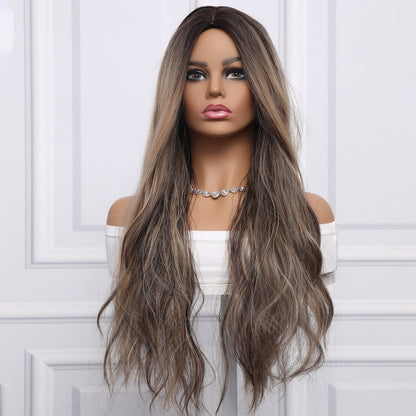 Juliana | Blonde and Brown Gradient Wig | Body Wave Wig | Curly Wig | 28 inch Wig | TM Pop