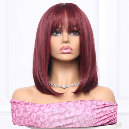 Wine Red | Straight Bob | 14inch | apn Prtheus