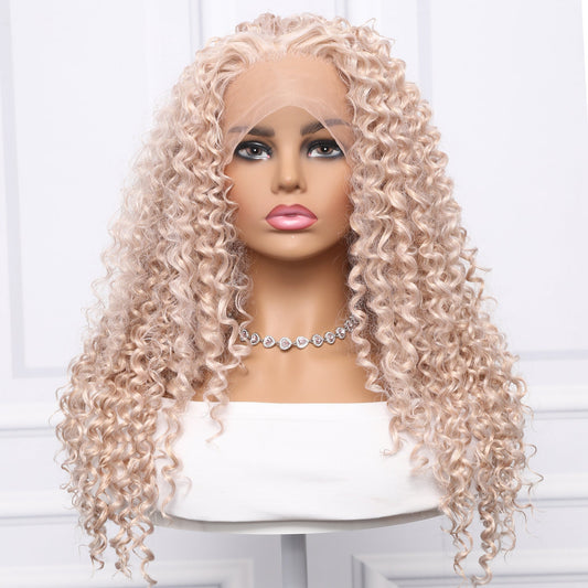 Camille | 13*1.5 Front Lace | Blonde | Curly Wave | 18” | SM001 | Apn Popinrow