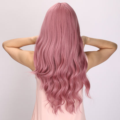 Alexandra | Pink Wig | Body Wave Wig | Curly Wig | 28 inch Wig | TM Pop
