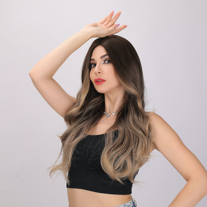 Ariel | Blonde and Ombre Wig | Deep Wave Wig | 26 inch Wig | SM458 | Apn Popinrow