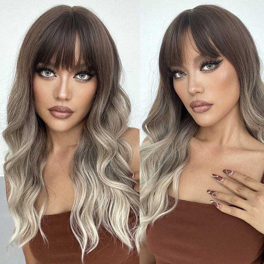 Grey Gold Gradient | Loose Wave | 22inch | apn Prtheus