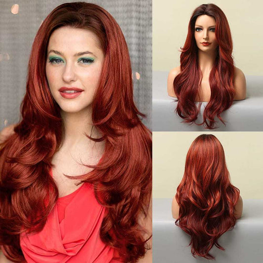 Wine Red Gradient | Loose Wave | 26inch | apn Prtheus