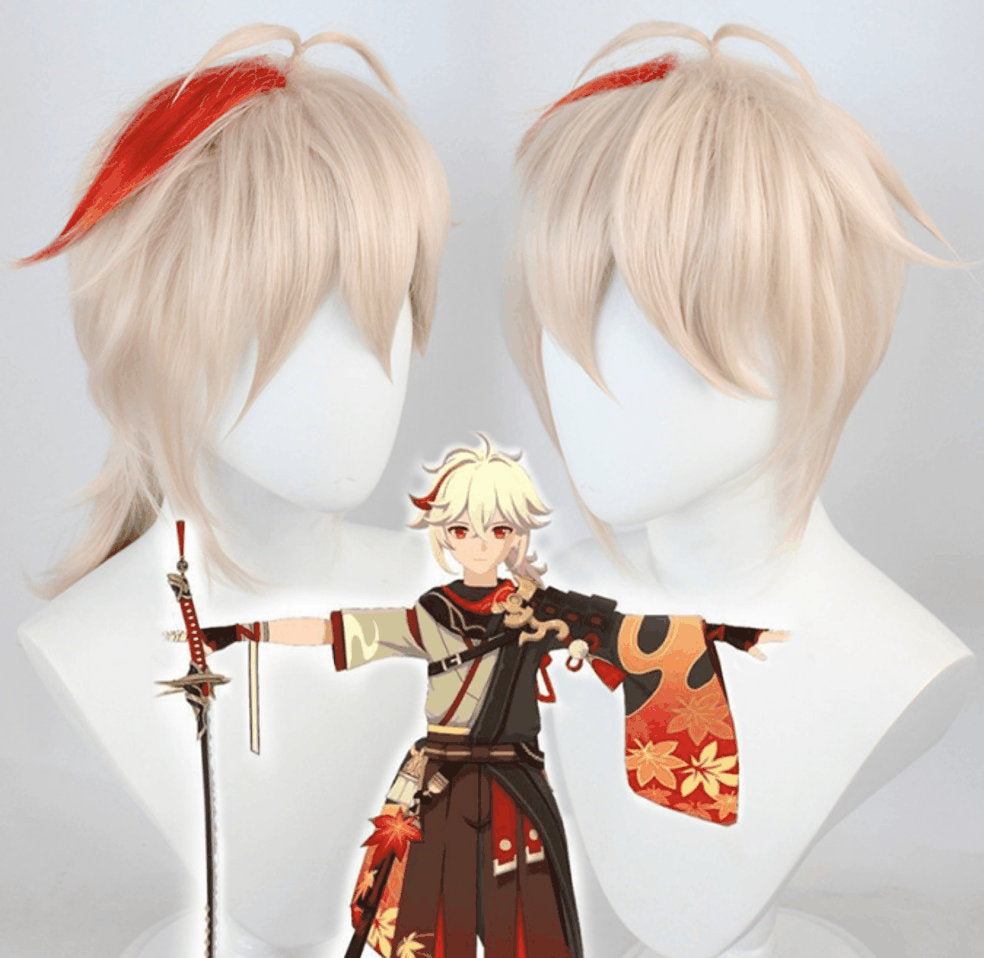 Kazuha | cosplay | Genshin Impact | pink and white(red) | 18" | TM Pop