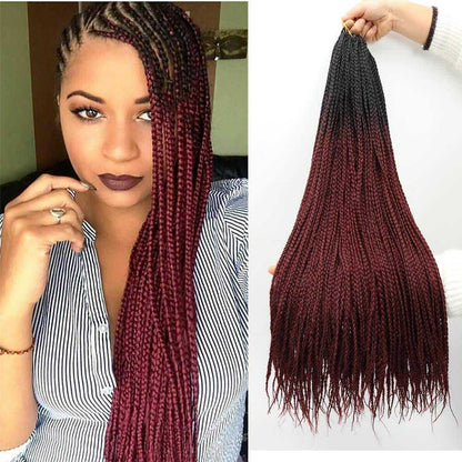 Box Braid | T1B/BURG | 20” | Apn Realway（6 pcs）