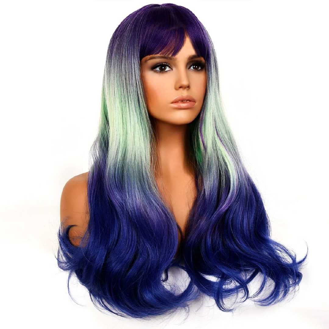 aurora wig,  body wave wig,  22 inch wig
