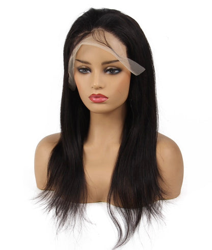 Milani | Black | Daily Style | Straight Hair | 13*4 Lace Front | Human Hair | 130% Density | TM Pop