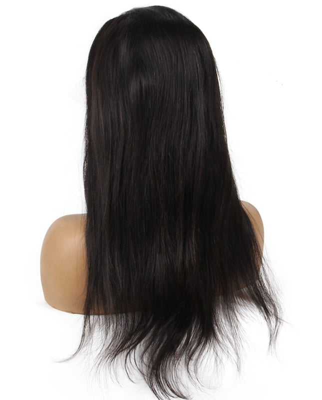 Milani | Black | Daily Style | Straight Hair | 13*4 Lace Front | Human Hair | 130% Density | TM Pop