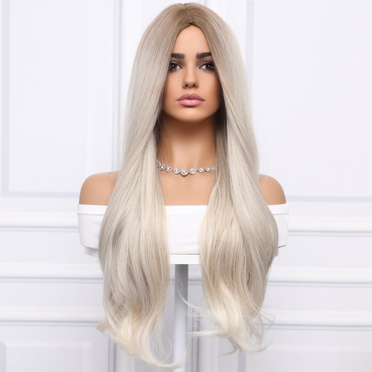 Jasmine | Gray Wig | Deep Wave Wig | 28 inch Wig | TM Pop