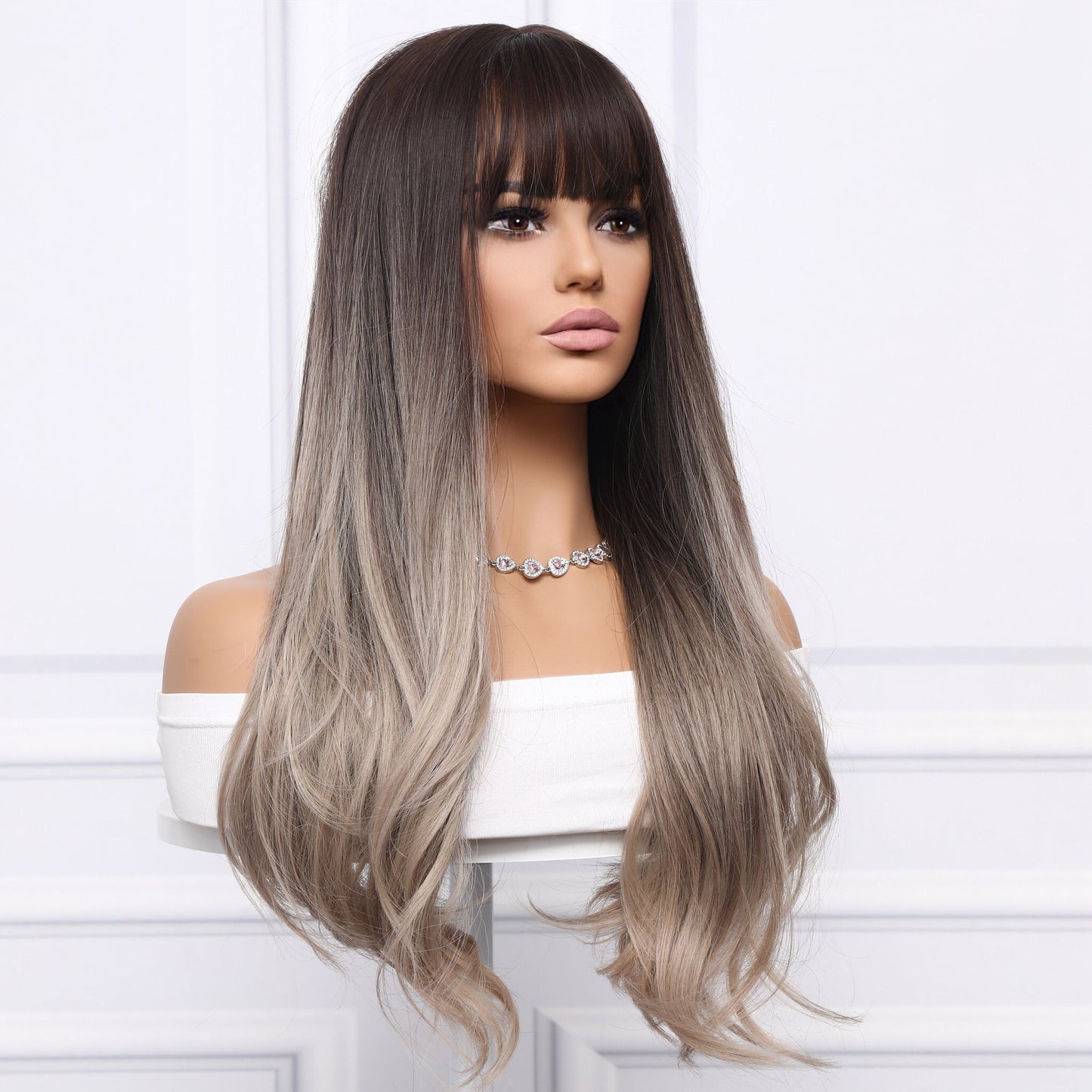 Gracie | Gray and Ombre  Wig | Loose Wave Wig | 26 inch Wig | SM037 | Apn Popinrow