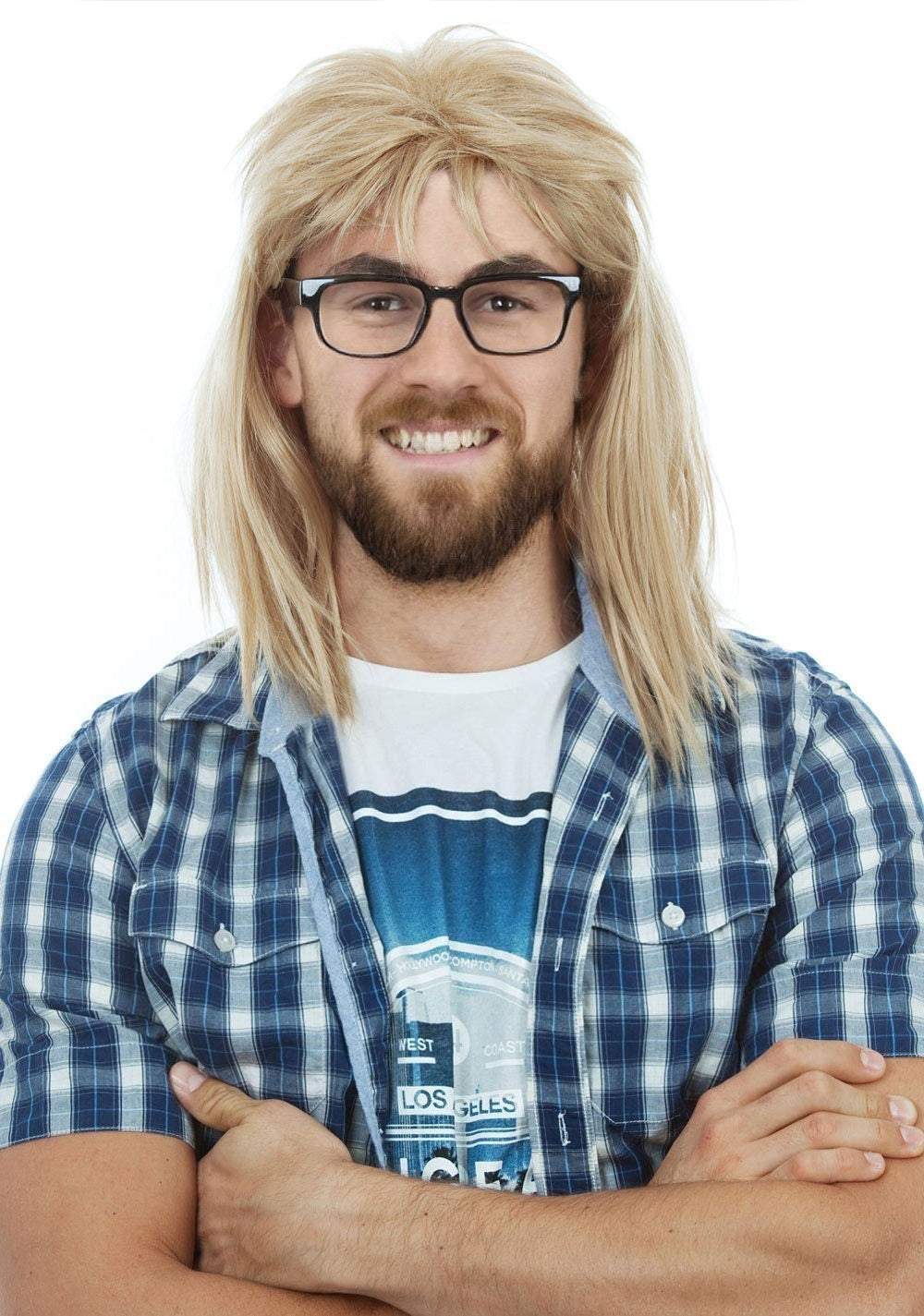 Garth Algar | Costume Cosplay Wig | Wayne's World | Blonde | 20inch | TM Pop