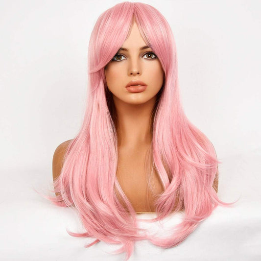 Haven | Costume Cosplay | Pink | Long Wavy Curly | 28" | TM Pop