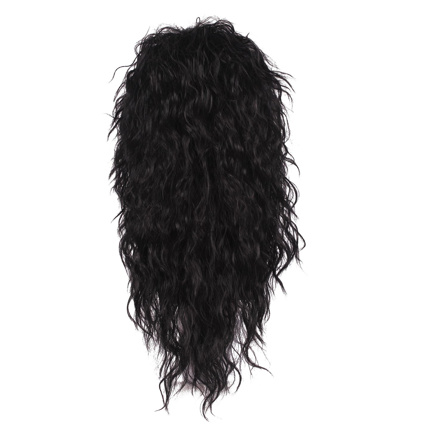 Black | Men's 80'S Rocker Wig| Long Curly | TM Pop