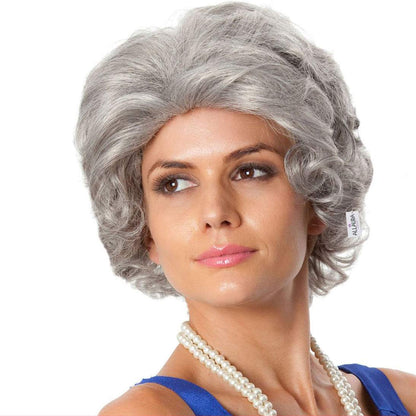 Old Lady Grandma | Costume Cosplay | Grey | 10inch | TM Pop